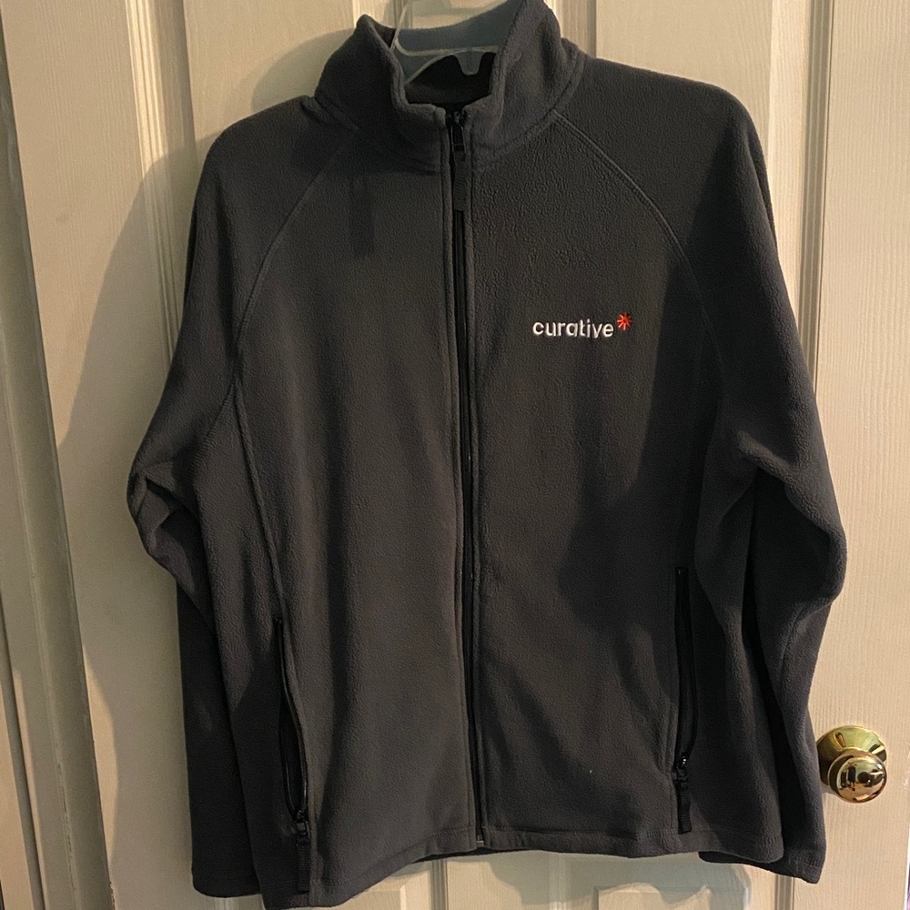 Men's Gray Zip Up Sweater